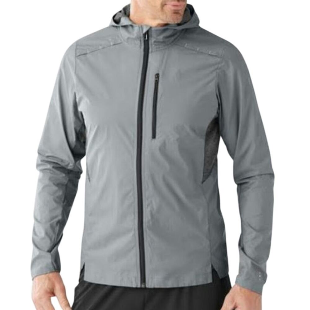 Smartwool Phd Ultra Light Sport Hoodie Windebreaker Merino Wool Packable LARGE